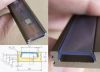 Ikona: Aluprofil 20x8x2000, bronz elox + plexi pro LED pásky