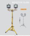 Ikona: ECOLITE Halogenový reflektor na stojanu 2x500W R6502-CR (černá)