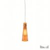 Ikona: AKCE Ideal Lux KUKY CLEAR SP1 ARANCIONE úsporné stropní závěsné svítidlo oranžové N15