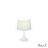 AKCE Ideal Lux LONDON TL1 SMALL BIANCO úsporné stolní svítidlo bílá lampa N16