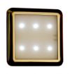 Ikona: DEKORA 4-LED nábytkové svítidlo čtvercové teplá bílá, D4/ZBT, Panlux